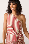 Avery One Shoulder Stripe Top