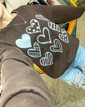 Chocolate Heart Crewneck Sweatshirt