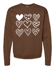 Chocolate Heart Crewneck Sweatshirt